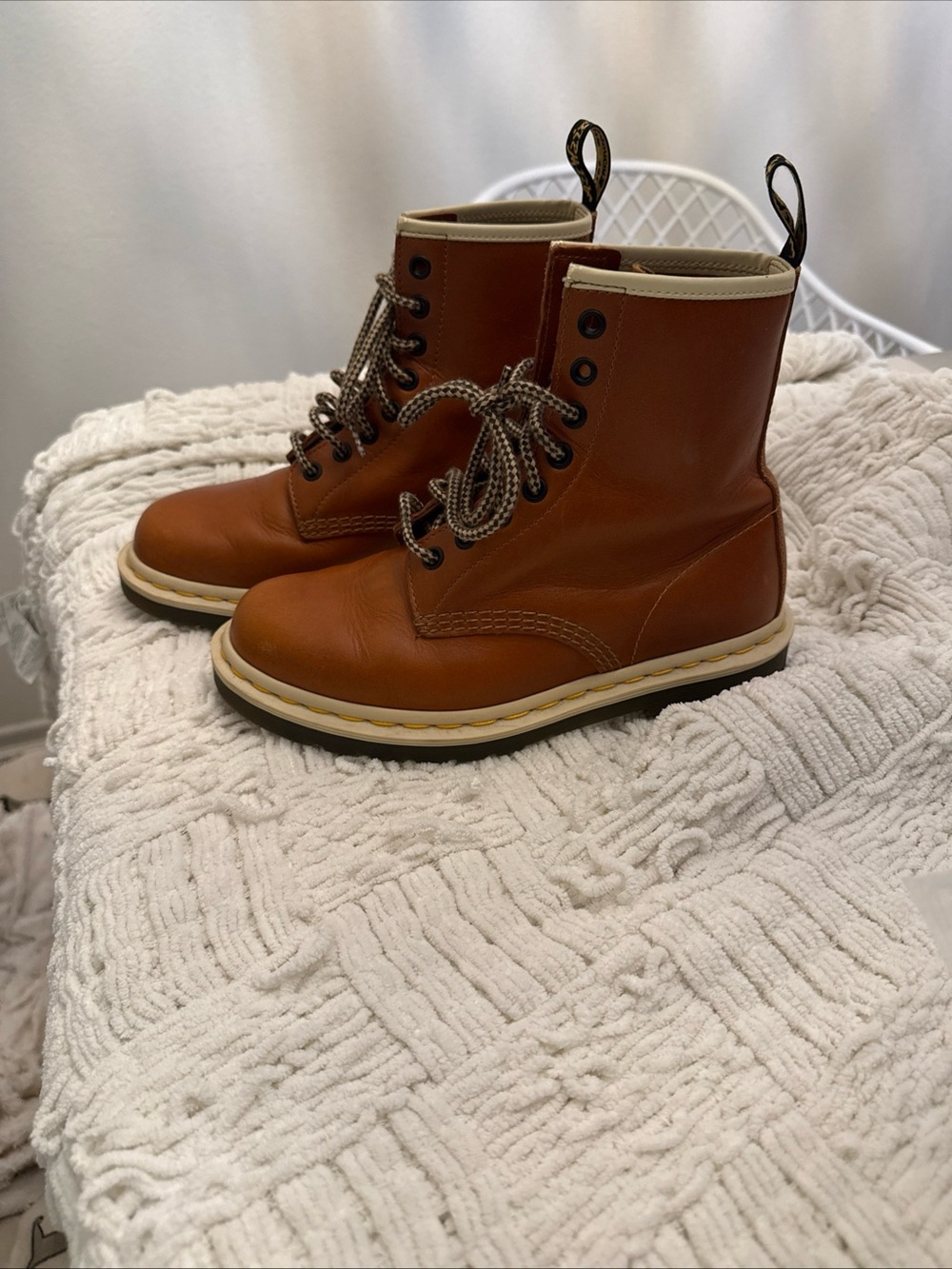 Women’s brown Leather Lace-Up Boots